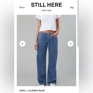 still here cool jeans, classic blue wash